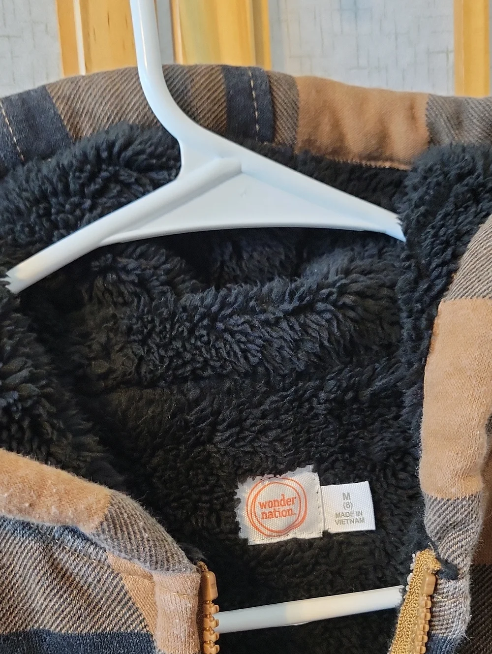 Wonder Nation Sherpa lined hoodie